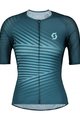 SCOTT Tricou de ciclism cu mânecă scurtă - RC PREMIUM LADY - albastru
