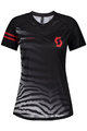 SCOTT Tricou de ciclism cu mânecă scurtă - TRAIL VERTIC LADY - negru/roz