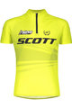 SCOTT Tricou de ciclism cu mânecă scurtă - RC PRO JUNIOR - galben
