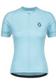 SCOTT Tricou de ciclism cu mânecă scurtă - ENDURANCE 10 LADY - albastru deschis
