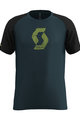 SCOTT Tricou de ciclism cu mânecă scurtă - 10 ICON RAGLAN - negru/albastru