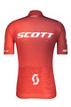 SCOTT Tricou de ciclism cu mânecă scurtă - RC PRO 2021 - roșu/alb