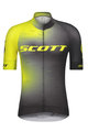 SCOTT Tricou de ciclism cu mânecă scurtă - RC PRO 2021 - negru/galben