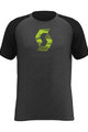SCOTT Tricou de ciclism cu mânecă scurtă - 10 ICON RAGLAN - negru/gri