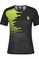SCOTT Tricou de ciclism cu mânecă scurtă - RC RUN LADY - negru/galben