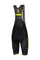 SCOTT Tricoul și pantaloni scurți de ciclism - RC TEAM 10 - galben/negru