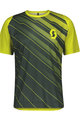 SCOTT Tricou de ciclism cu mânecă scurtă - TRAIL VERTIC - verde/galben