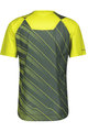 SCOTT Tricou de ciclism cu mânecă scurtă - TRAIL VERTIC - verde/galben