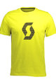 SCOTT Tricou de ciclism cu mânecă scurtă - ICON FACTORY TEAM - galben