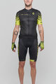 SCOTT Tricoul și pantaloni scurți de ciclism - RC TEAM 10 - negru/galben