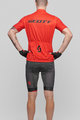 SCOTT Tricoul și pantaloni scurți de ciclism - RC TEAM 10 - gri/negru/roșu