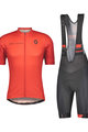 SCOTT Tricoul și pantaloni scurți de ciclism - RC TEAM 10 - gri/negru/roșu