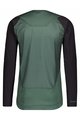 SCOTT Tricou de ciclism cu mânecă lungă de vară - TRAIL PROGRESSIVE - verde/negru
