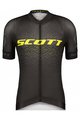 SCOTT Tricoul și pantaloni scurți de ciclism - RC PRO SS - gri/galben/negru