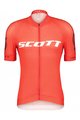 SCOTT Tricoul și pantaloni scurți de ciclism - RC PRO SS - gri/alb/roșu