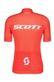 SCOTT Tricou de ciclism cu mânecă scurtă - RC PRO SS - alb/roșu