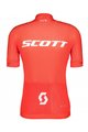 SCOTT Tricoul și pantaloni scurți de ciclism - RC PRO SS - gri/alb/roșu