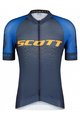 SCOTT Tricou de ciclism cu mânecă scurtă - RC PRO SS - portocaliu/albastru