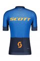 SCOTT Tricoul și pantaloni scurți de ciclism - RC PRO SS - albastru/portocaliu