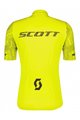 SCOTT Tricoul și pantaloni scurți de ciclism - RC TEAM 10 SS - gri/galben/negru