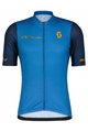 SCOTT Tricou de ciclism cu mânecă scurtă - RC TEAM 10 SS - albastru/portocaliu