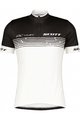 SCOTT Tricou de ciclism cu mânecă scurtă - RC TEAM 20 SS - alb/negru