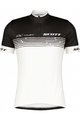 SCOTT Tricou de ciclism cu mânecă scurtă - RC TEAM 20 SS - alb/negru