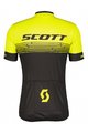 SCOTT Tricou de ciclism cu mânecă scurtă - RC TEAM 20 SS - galben/negru