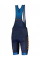 SCOTT Pantaloni scurți de ciclism cu bretele - RC TEAM ++ 2022 - albastru/portocaliu