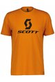 SCOTT Tricou de ciclism cu mânecă scurtă - ICON SS - negru/portocaliu