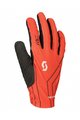 SCOTT Mănuși cu degete lungi de ciclism - RC TEAM LF 2022 - roșu/gri