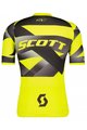 SCOTT Tricou de ciclism cu mânecă scurtă - RC PREMIUM CLIMBER - negru/galben