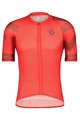 SCOTT Tricou de ciclism cu mânecă scurtă - RC PREMIUM CLIMBER - gri/roșu