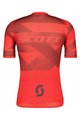 SCOTT Tricou de ciclism cu mânecă scurtă - RC PREMIUM CLIMBER - gri/roșu