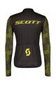 SCOTT Tricou de ciclism cu mânecă lungă de vară - RC TEAM 10 LS - galben/negru