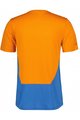 SCOTT Tricou de ciclism cu mânecă scurtă - TRAIL FLOW DRI SS - albastru/portocaliu