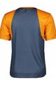 SCOTT Tricou de ciclism cu mânecă scurtă - TRAIL VERTIC SS - albastru/portocaliu