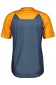 SCOTT Tricou de ciclism cu mânecă scurtă - TRAIL VERTIC PRO SS - albastru/portocaliu