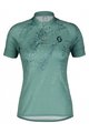 SCOTT Tricou de ciclism cu mânecă scurtă - ENDURANCE 30 SS LADY - albastru