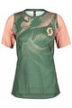 SCOTT Tricou de ciclism cu mânecă scurtă - TRAIL VERTIC LADY - verde/roz