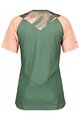 SCOTT Tricou de ciclism cu mânecă scurtă - TRAIL VERTIC LADY - verde/roz