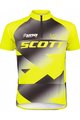 SCOTT Tricou de ciclism cu mânecă scurtă - RC PRO SS JUNIOR - galben/negru