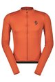 SCOTT Tricou de ciclism cu mânecă lungă de vară - ENDURANCE 10 - portocaliu