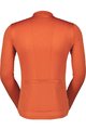 SCOTT Tricou de cilism pentru iarnă cu mânecă lungă - ENDURANCE 10 L/SL - portocaliu