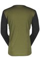 SCOTT Tricou de ciclism cu mânecă lungă de vară - TRAIL VERTIC LS - negru/verde