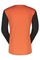 SCOTT Tricou de ciclism cu mânecă lungă de vară - TRAIL VERTIC LS - negru/portocaliu