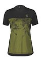 SCOTT Tricou de ciclism cu mânecă scurtă - TRAIL FLOW ZIP LADY - verde/negru