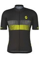 SCOTT Tricou de ciclism cu mânecă scurtă - RC TEAM 10 SS - negru/galben