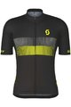 SCOTT Tricou de ciclism cu mânecă scurtă - TEAM 10 - negru/galben