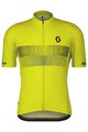 SCOTT Tricou de ciclism cu mânecă scurtă - RC TEAM 10 SS - galben/negru